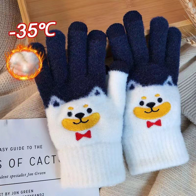 Kawaii Shiba Inu Winter Touchscreen  Gloves