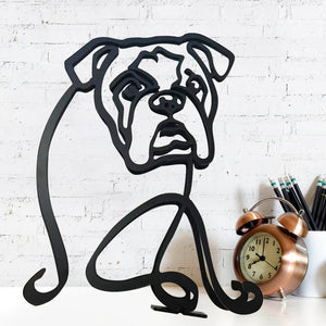 Dog Minimalist Art Sculpture