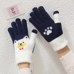 Kawaii Shiba Inu Winter Touchscreen  Gloves