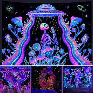 UV Reactive Tapestry Magic Lights