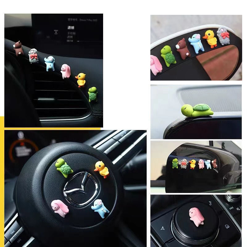 Car center console cartoon decoration supplies