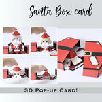 3D Santa Claus Prank Pop-up Box Card