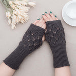 Warmers Knit Mittens Half Finger Gloves
