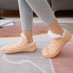 V-mouth Fluffy Slipper Socks