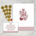 Valentine's Scratch Off Advent "14 things I or WE love about you!"