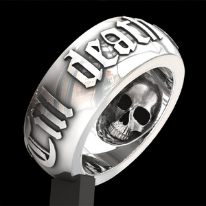 Till Death Do Us Part Skull Ring