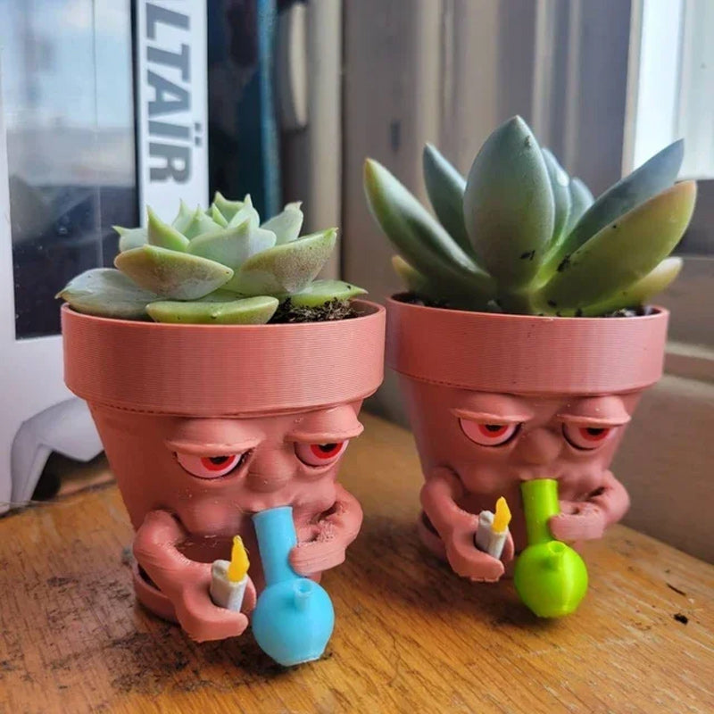 Pot Smoking Potted Planter