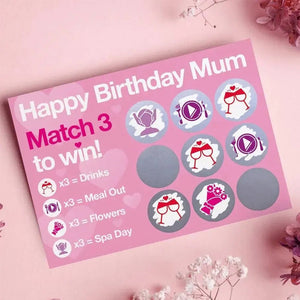 Gift Scratch Cards for Mum and Dad