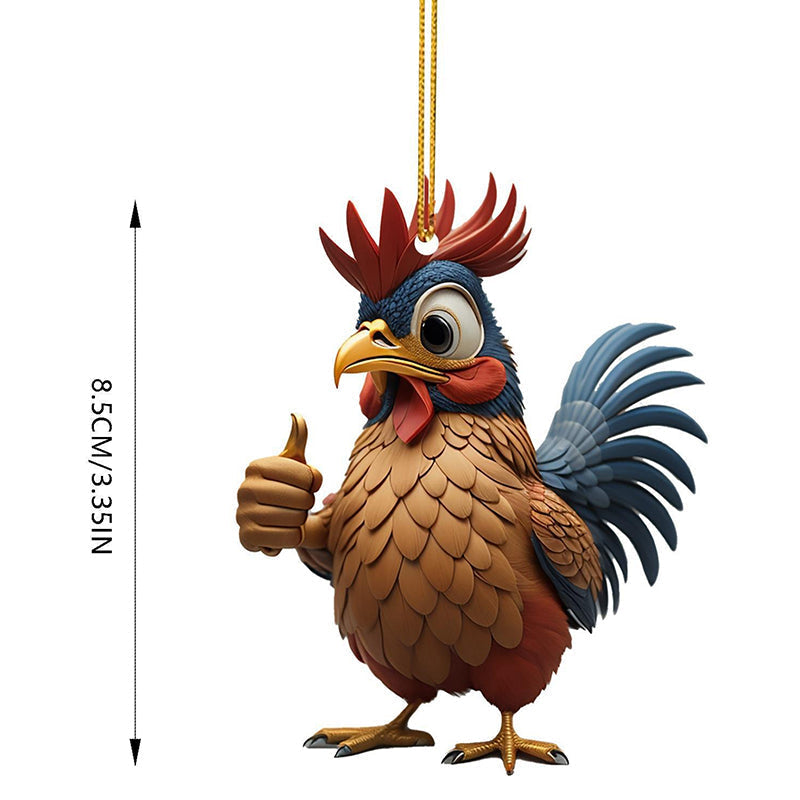 Cartoon rooster decorative ornaments