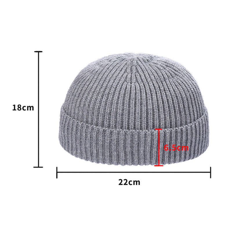 Warm wool knitted hat