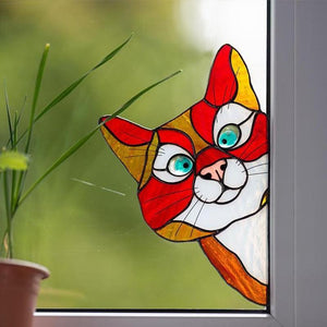 Funny Cat Decor Sticker