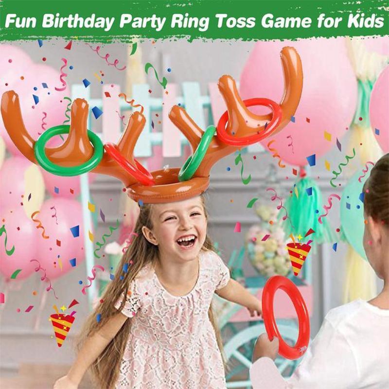 Christmas Reindeer Antler Ring Toss Game