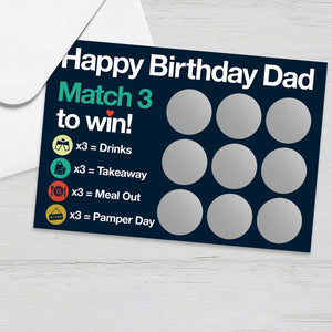 Gift Scratch Cards for Mum and Dad