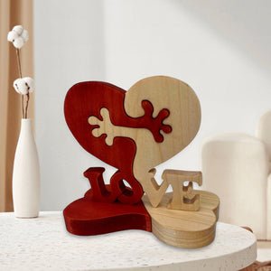 Wooden Love Hearts