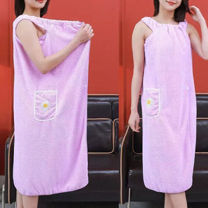 Quick Dry Absorb Water Wearable Bath Towel