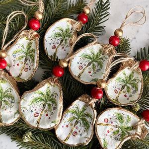 Oyster Shell Art Ornament