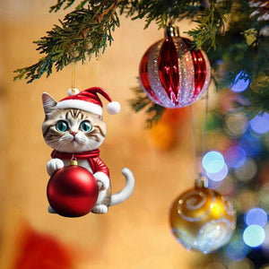 Cute Cat Christmas Decoration