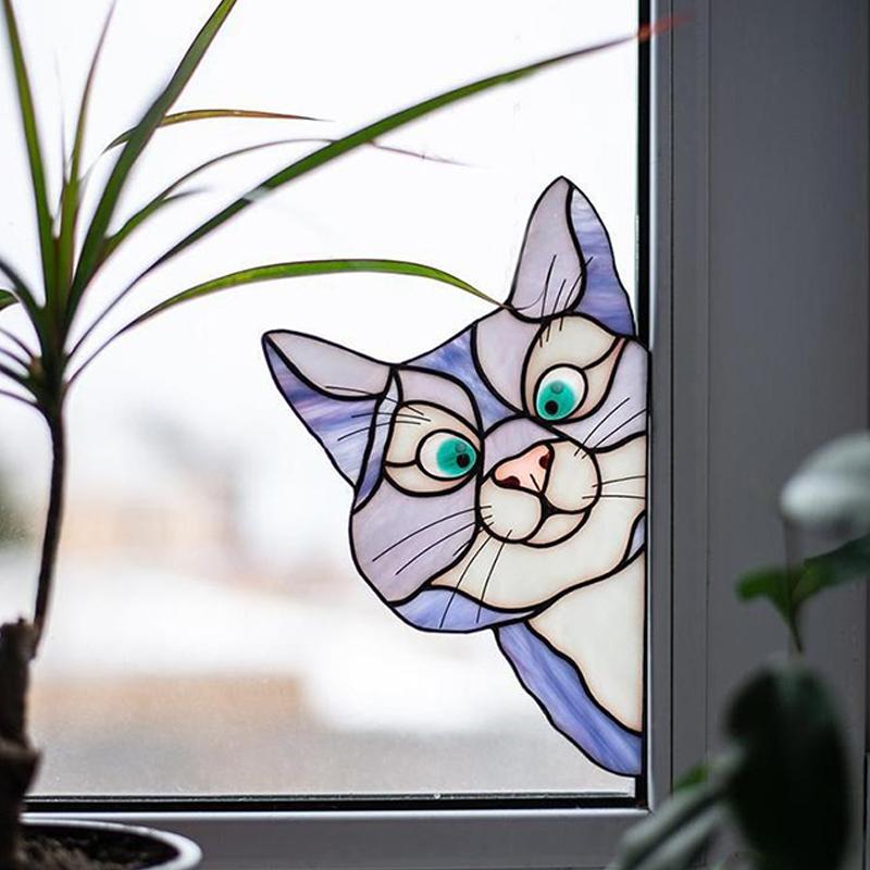 Funny Cat Decor Sticker