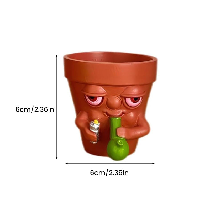 Pot Smoking Potted Planter