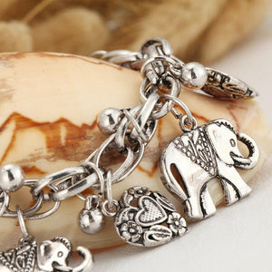 Handmade-Vintage Elephant Anklet Bracelet