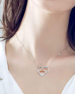 Two hearts Infinity Necklace