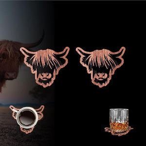 Wooden Highland Cow Coasters