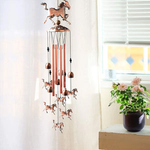 Retro Bronze Horse Wind Chime