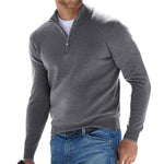 Men's Basic Zipped Sweater