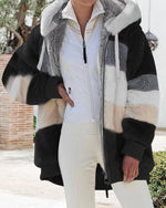 Plush Warm Hooded Coat