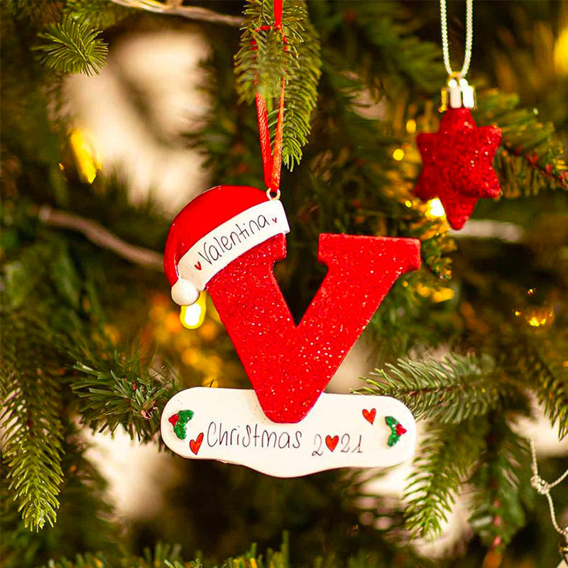 Personalized Christmas 24 Letter Ornaments