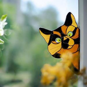 Funny Cat Decor Sticker