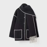 Hepburn Style Woolen Cape Coat