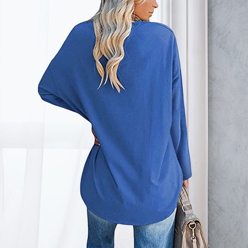 V Neck Drop Sleeve T-Shirt