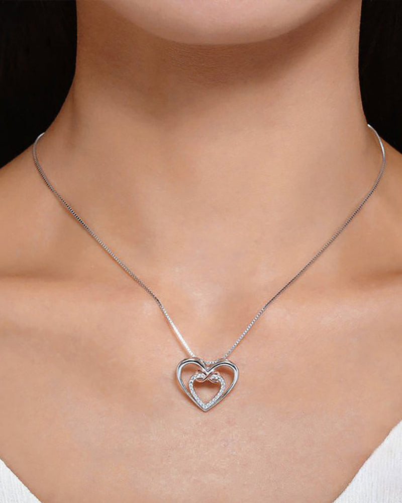 Two hearts Infinity Necklace