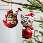 Cute Cat Christmas Decoration