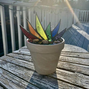 Suncatcher Stained Agave Plants