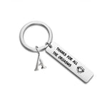 SANK®Naughty & Funny Keychain/Charm Couple Key Ring with letter pendant