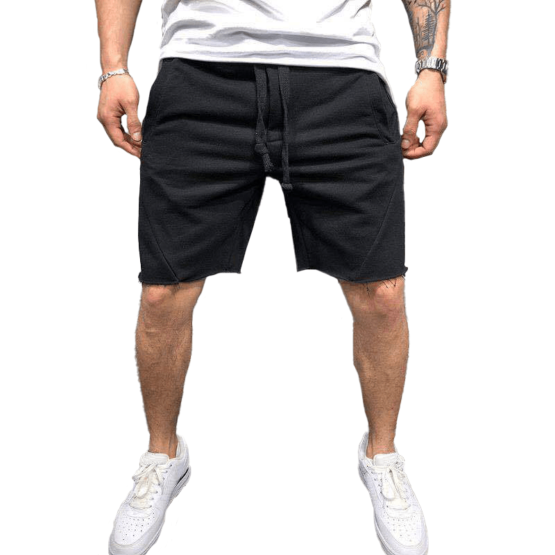 Solid color breathable summer sports shorts