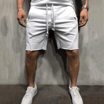 Solid color breathable summer sports shorts