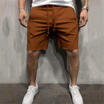 Solid color breathable summer sports shorts