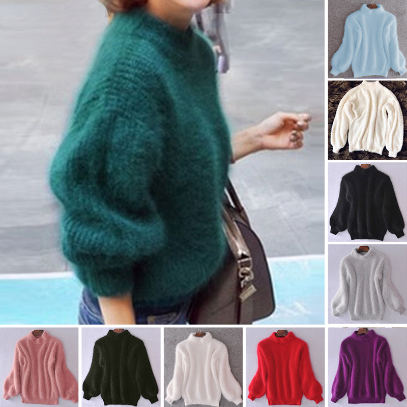 Cashmere Loose Solid Color Knit Sweater