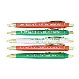 5pcs Christmas Multicolor Ballpoint Pens