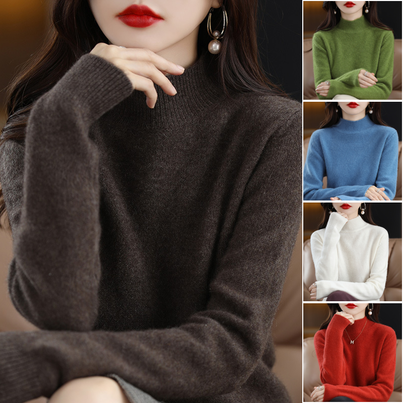 Women High Neck Sweater