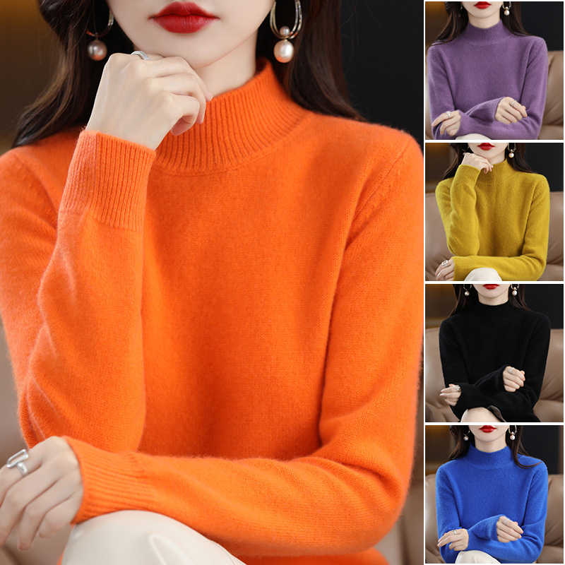 Women High Neck Sweater