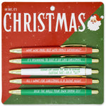 5pcs Christmas Multicolor Ballpoint Pens